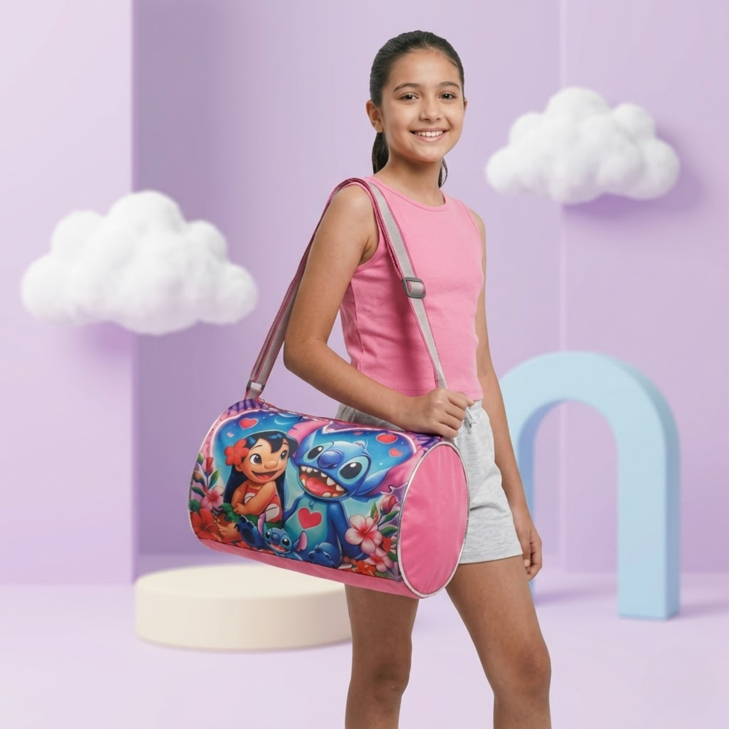 Stitch Duffle Bag for Kids & Girls