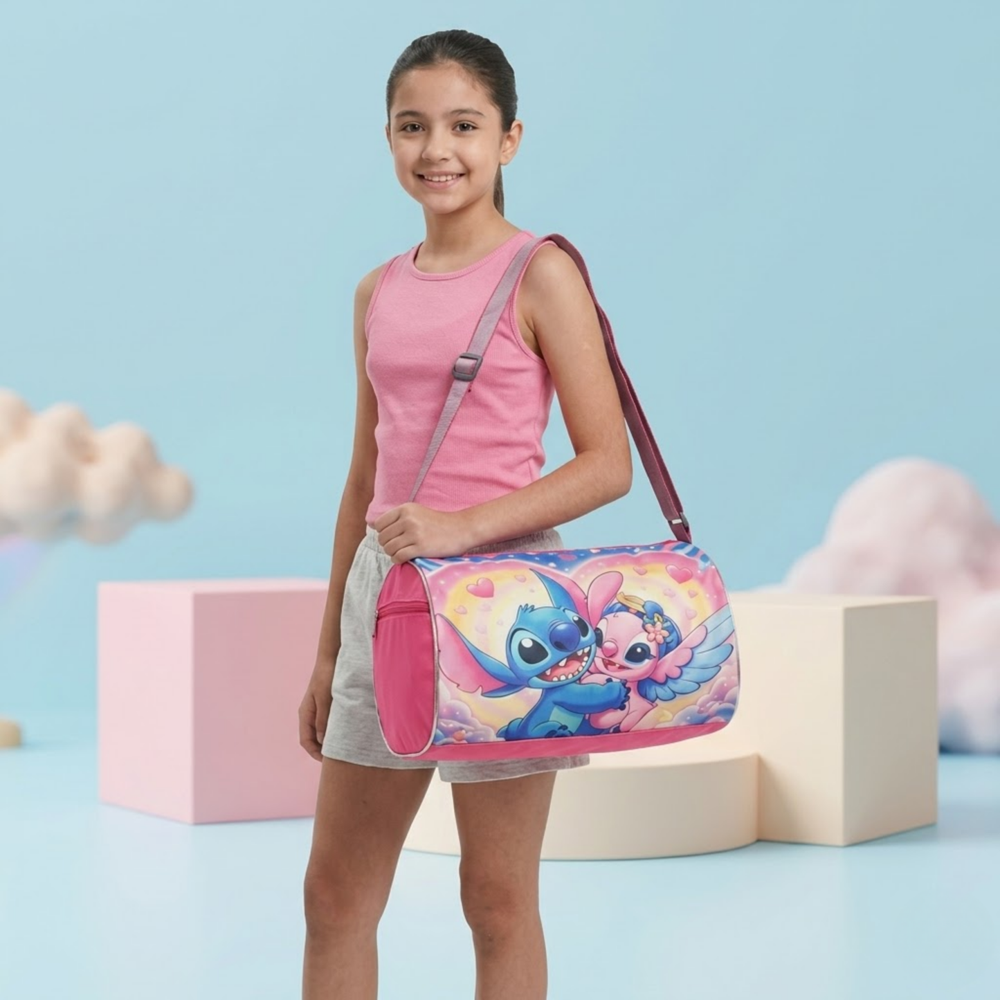 Stitch Duffle Bag for Kids & Girls