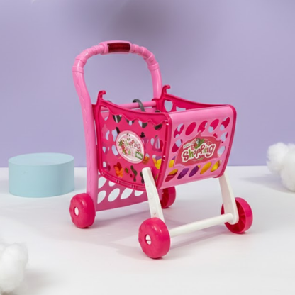 Shopping Cart with fruits & vegetables - Pretend play Toy