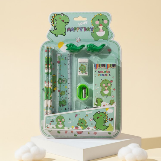 Dinosaur 7-in-1 Kids Stationery Set