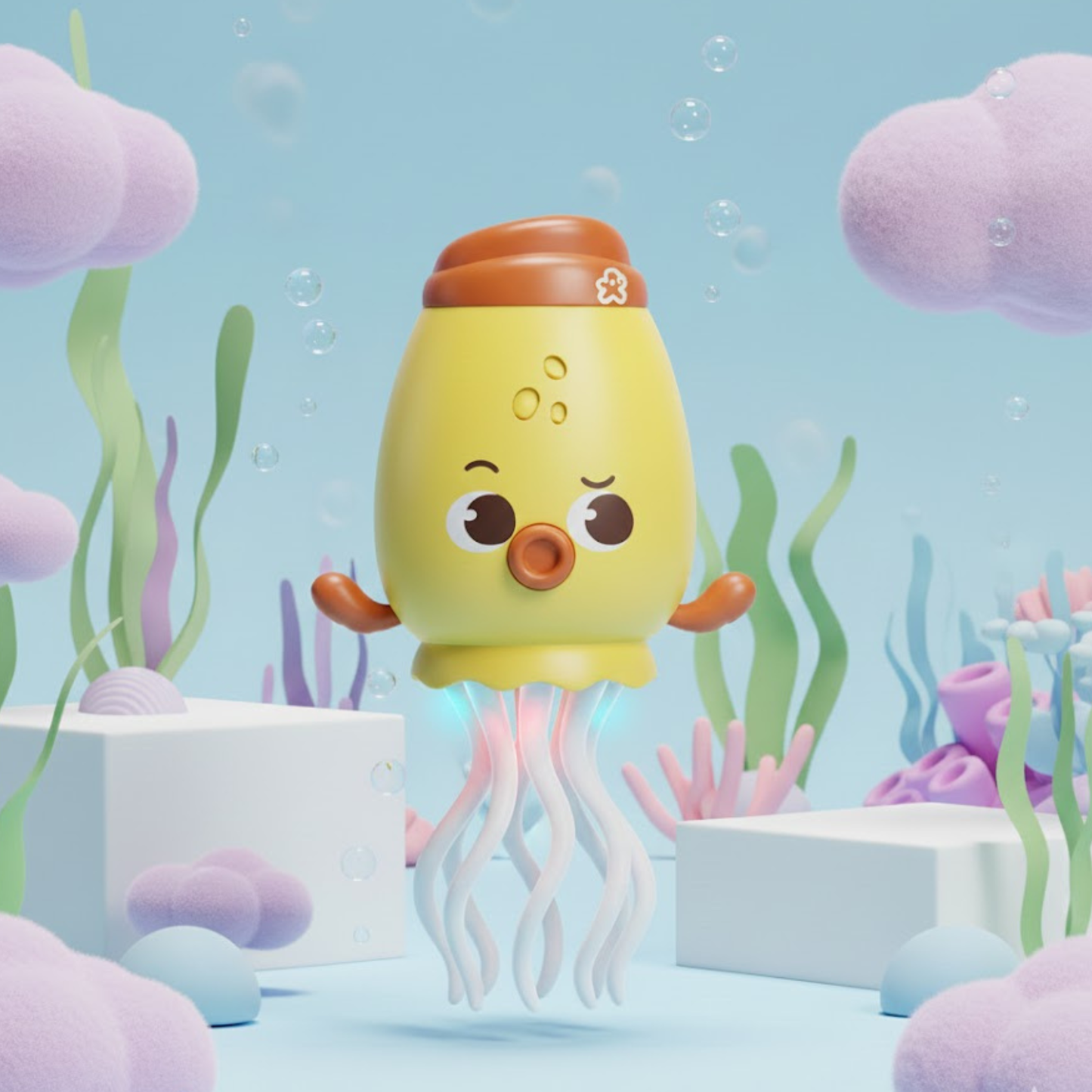 Dancing Jelly Fish Octopus Toy – Light-Up Musical Toy with 360° Rotating Tentacles