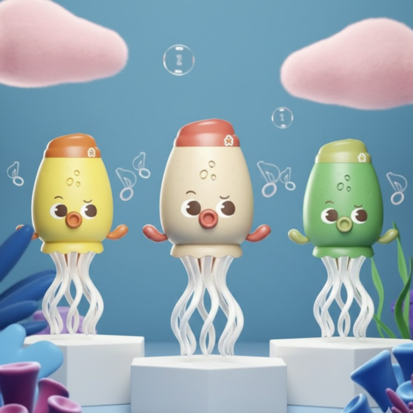 Dancing Jelly Fish Octopus Toy – Light-Up Musical Toy with 360° Rotating Tentacles