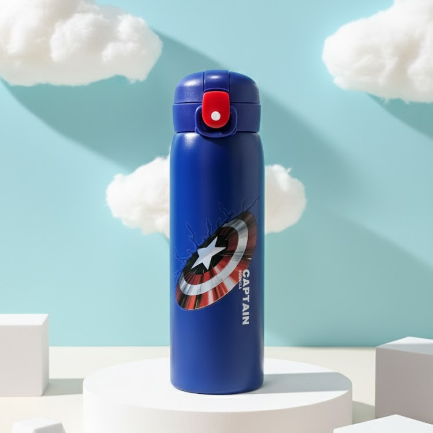 Superheroes Stainless Steel Sipper for kids -550 ml