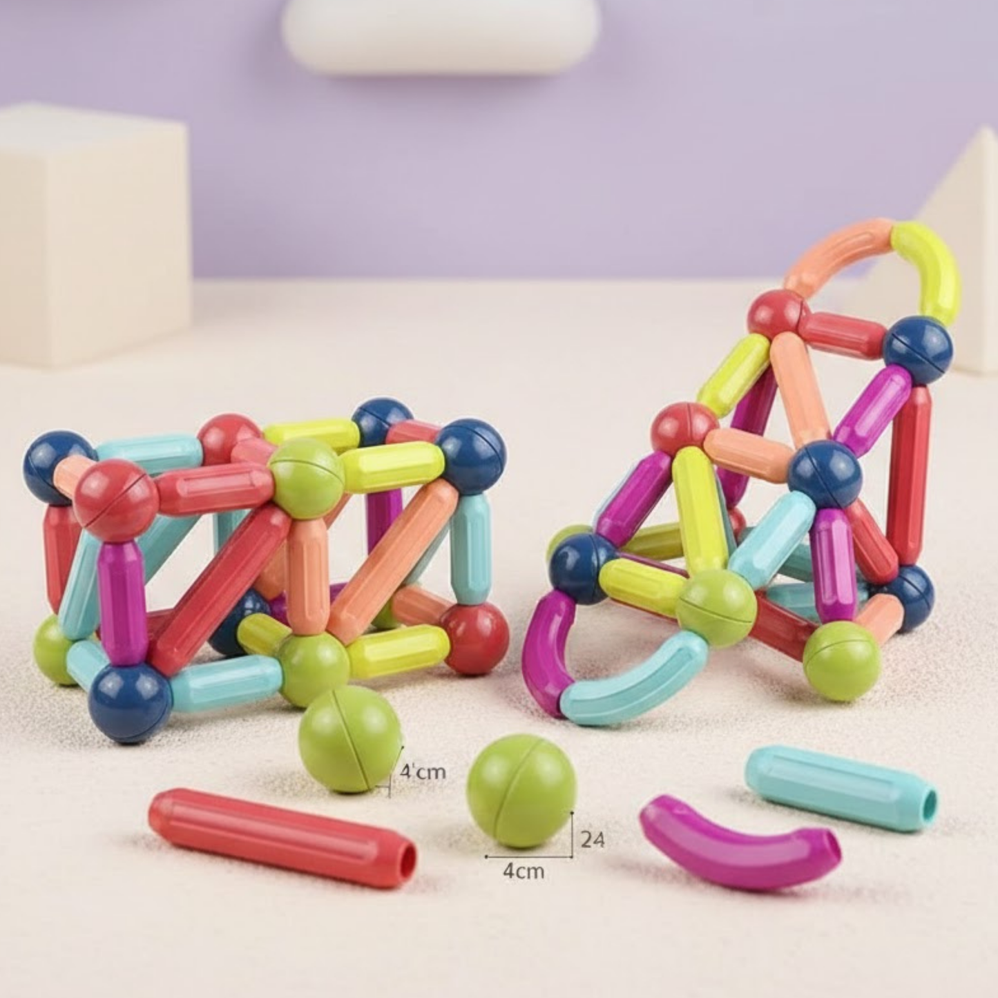 Magnetic Sticks Building Set - STEM Toy