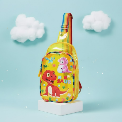 Neon Cartoon printed Chest Sling Bag