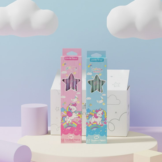 Set of 12 HB Unicorn design pencils
