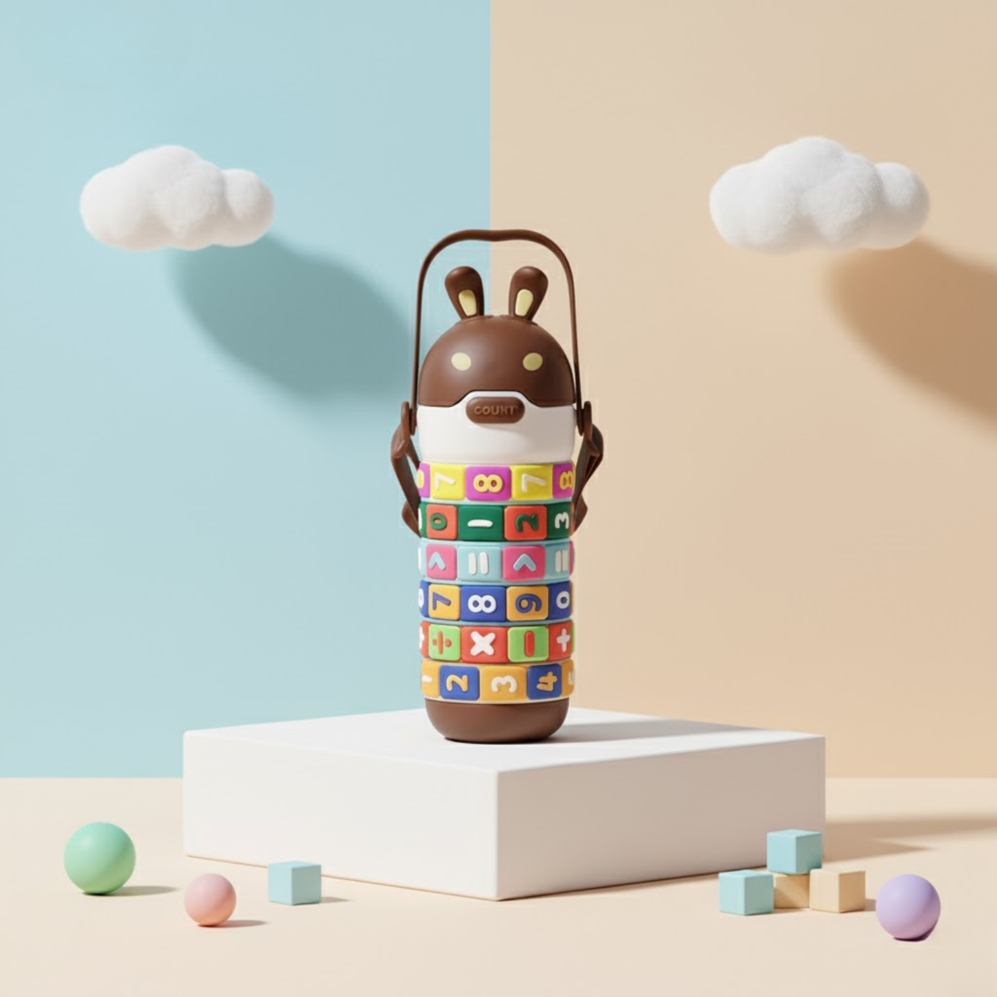 Kids Rotating mathematical Water Bottle