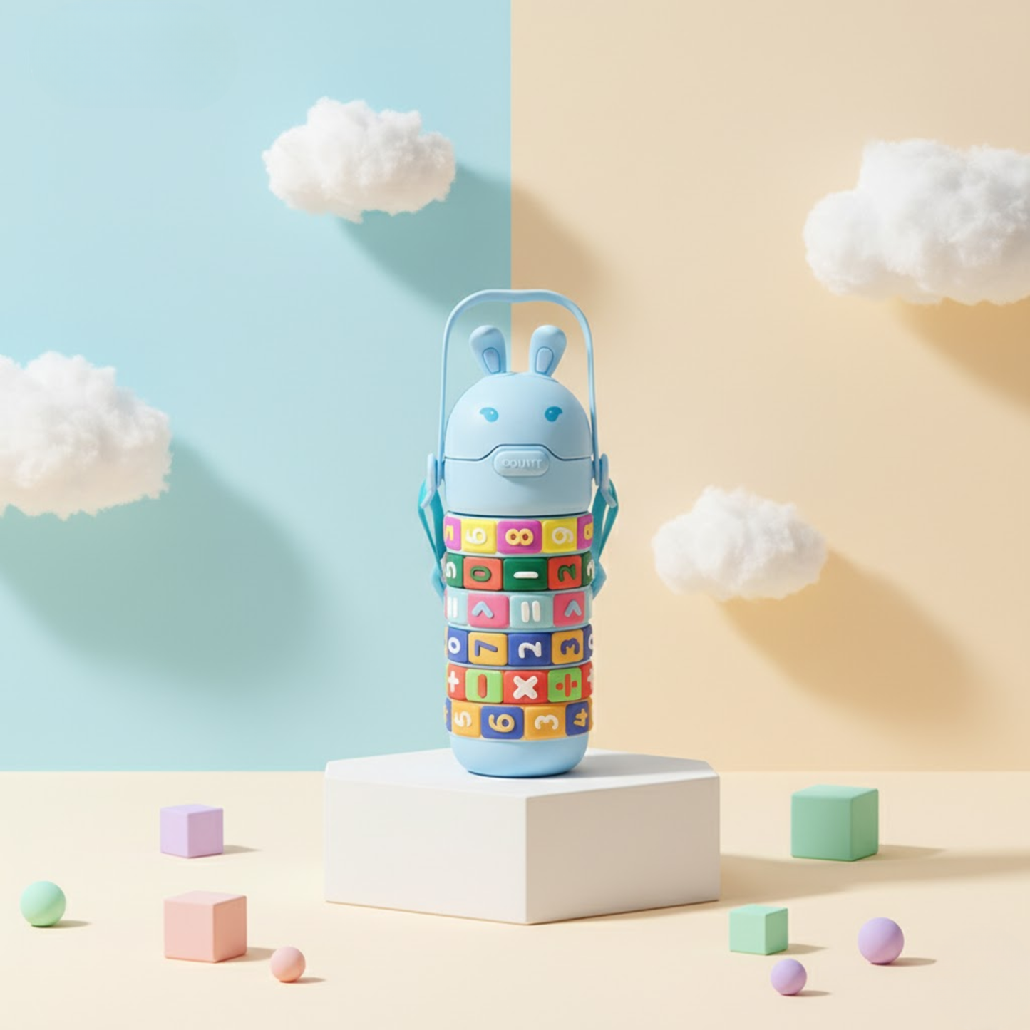 Kids Rotating mathematical Water Bottle