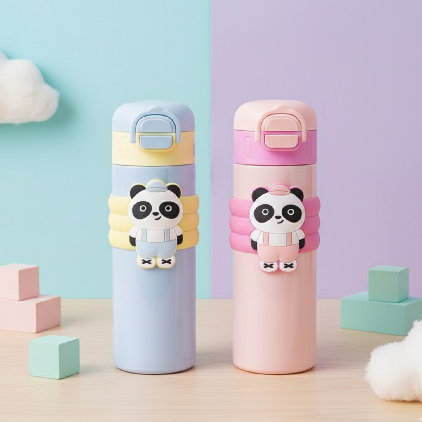 Hello Panda Bottle with Sipper & Spout