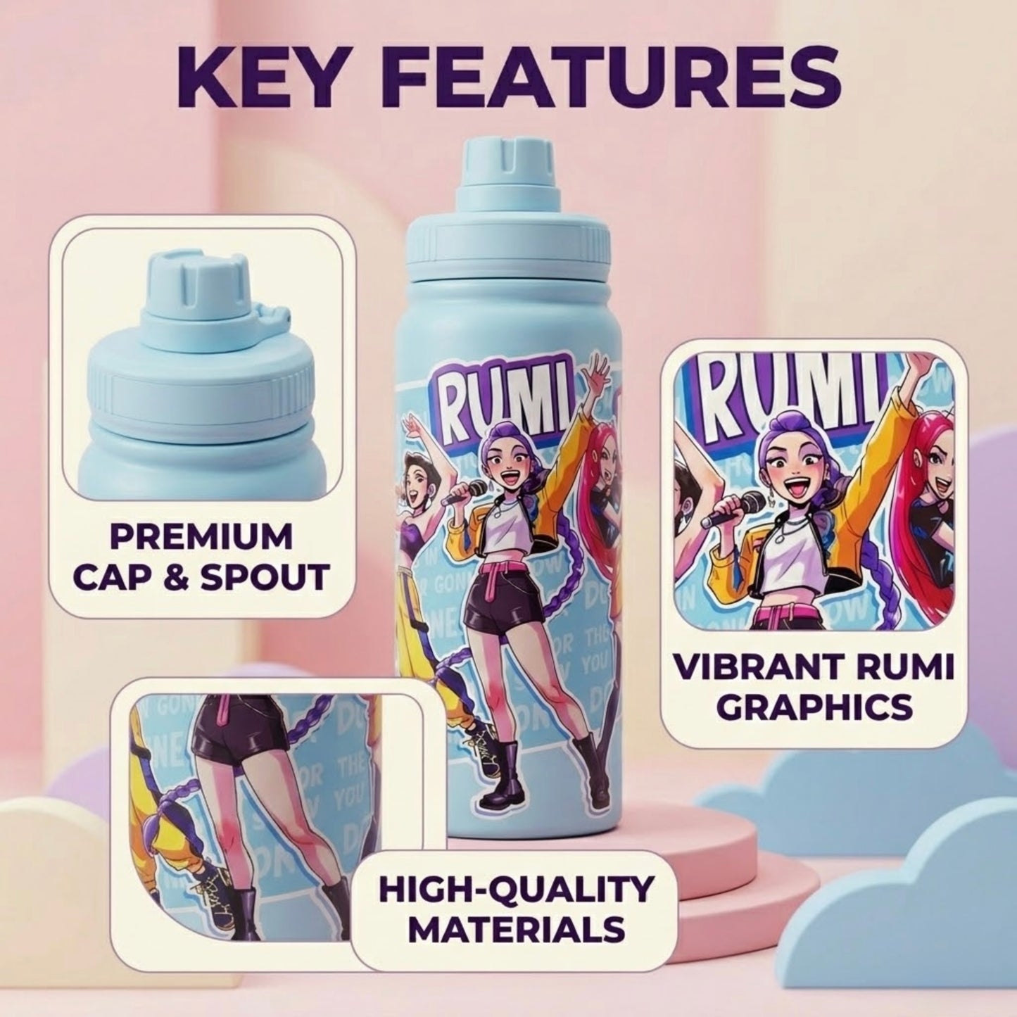 KPOP printed Stainless Steel Water Bottle