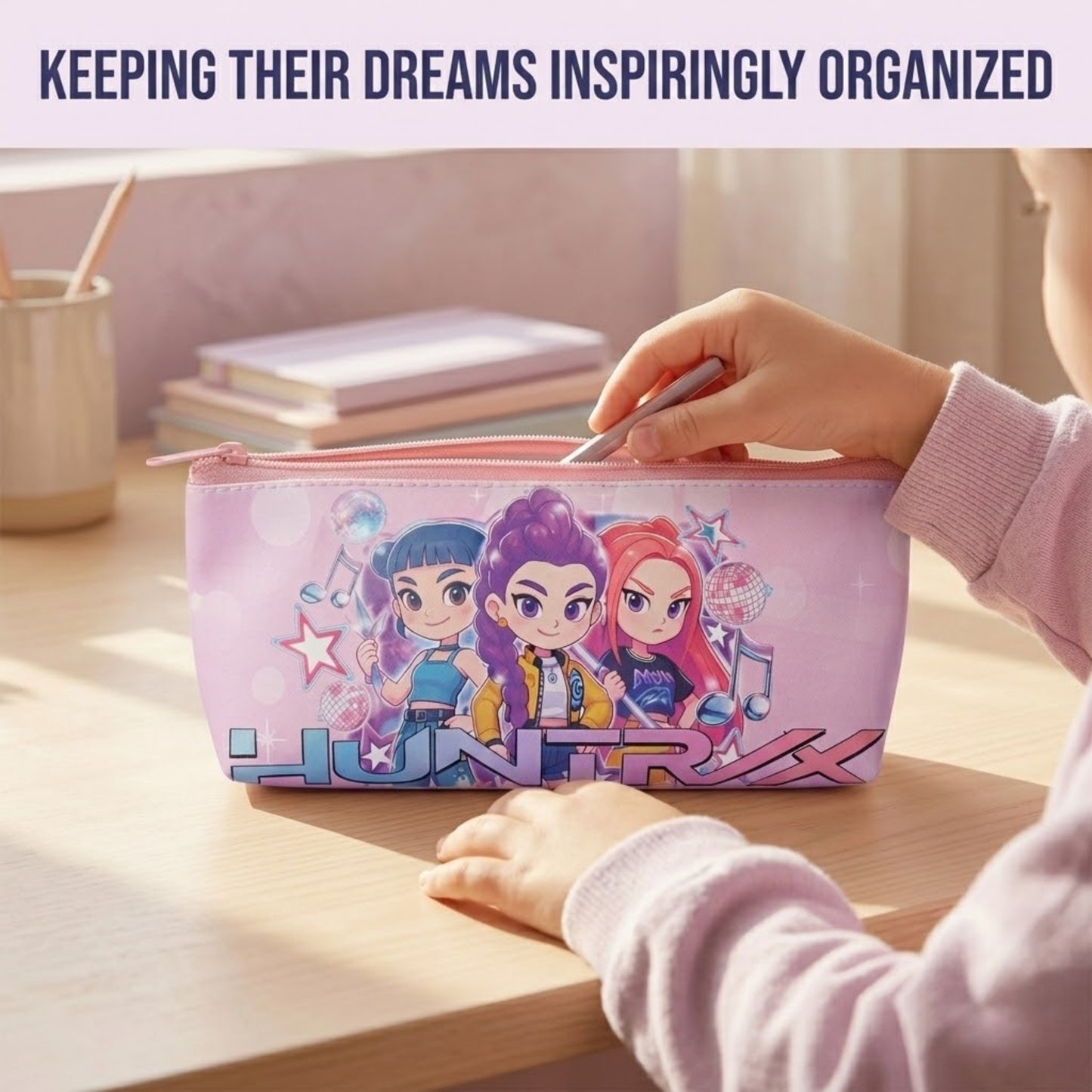 KPOP Demon Hunters “HUNTRX” Kids Pencil Pouch