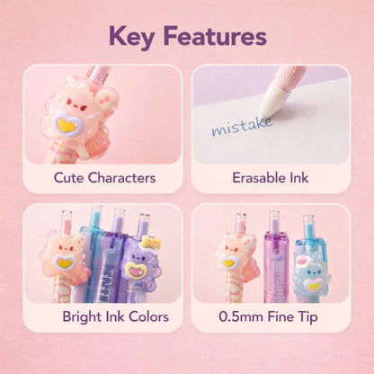 Cute Kawaii Erasable Gel Pens