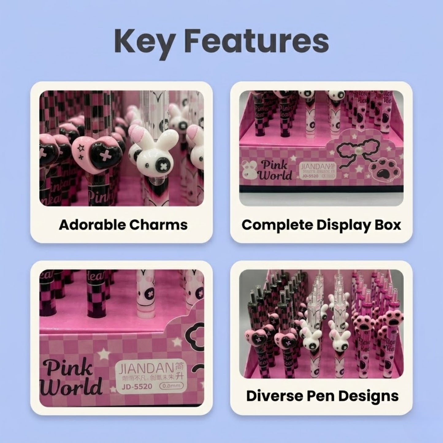 Cute Kawaii Erasable Gel Pens