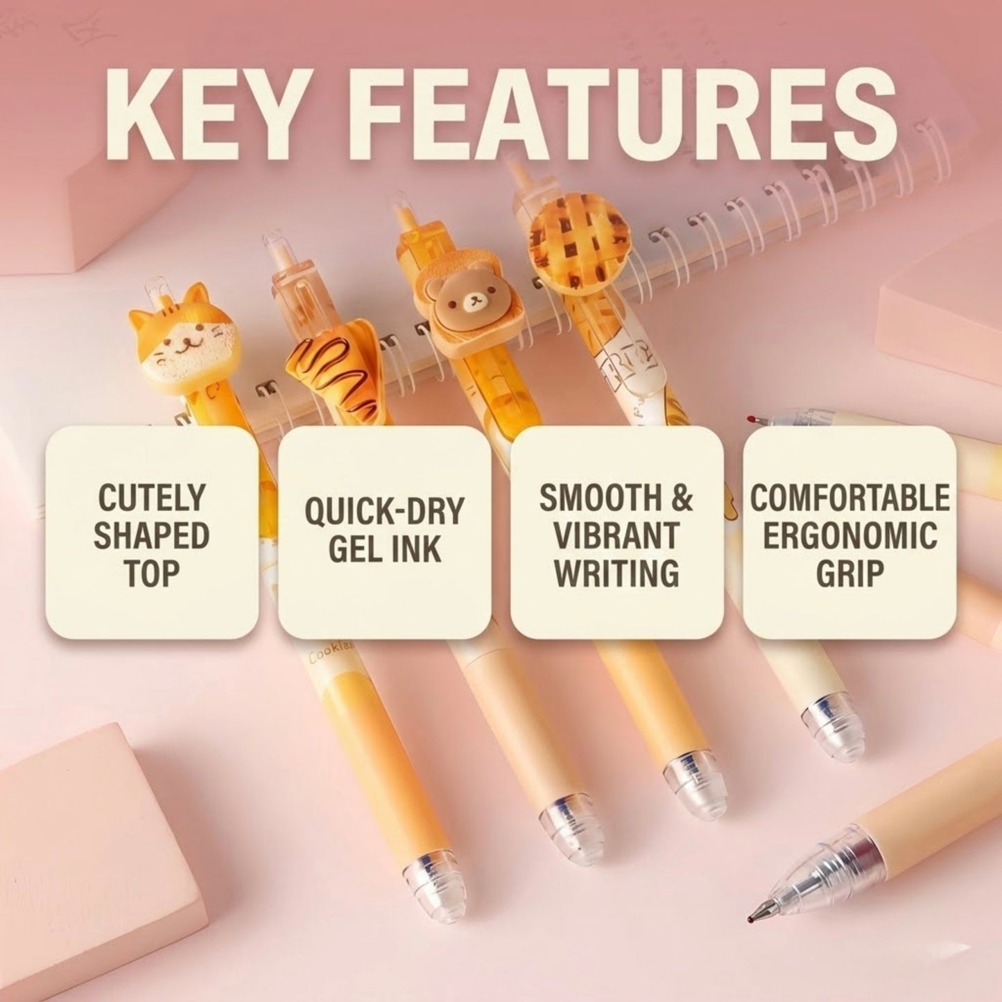 Kawaii erasable gel pen