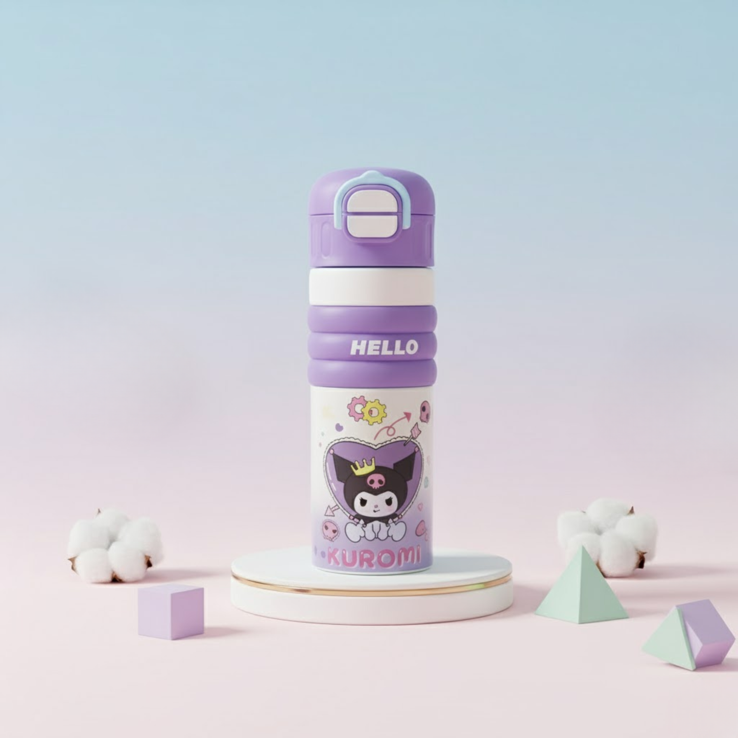 Kids SS316 Cartoon Bottle with Sipper & Spout