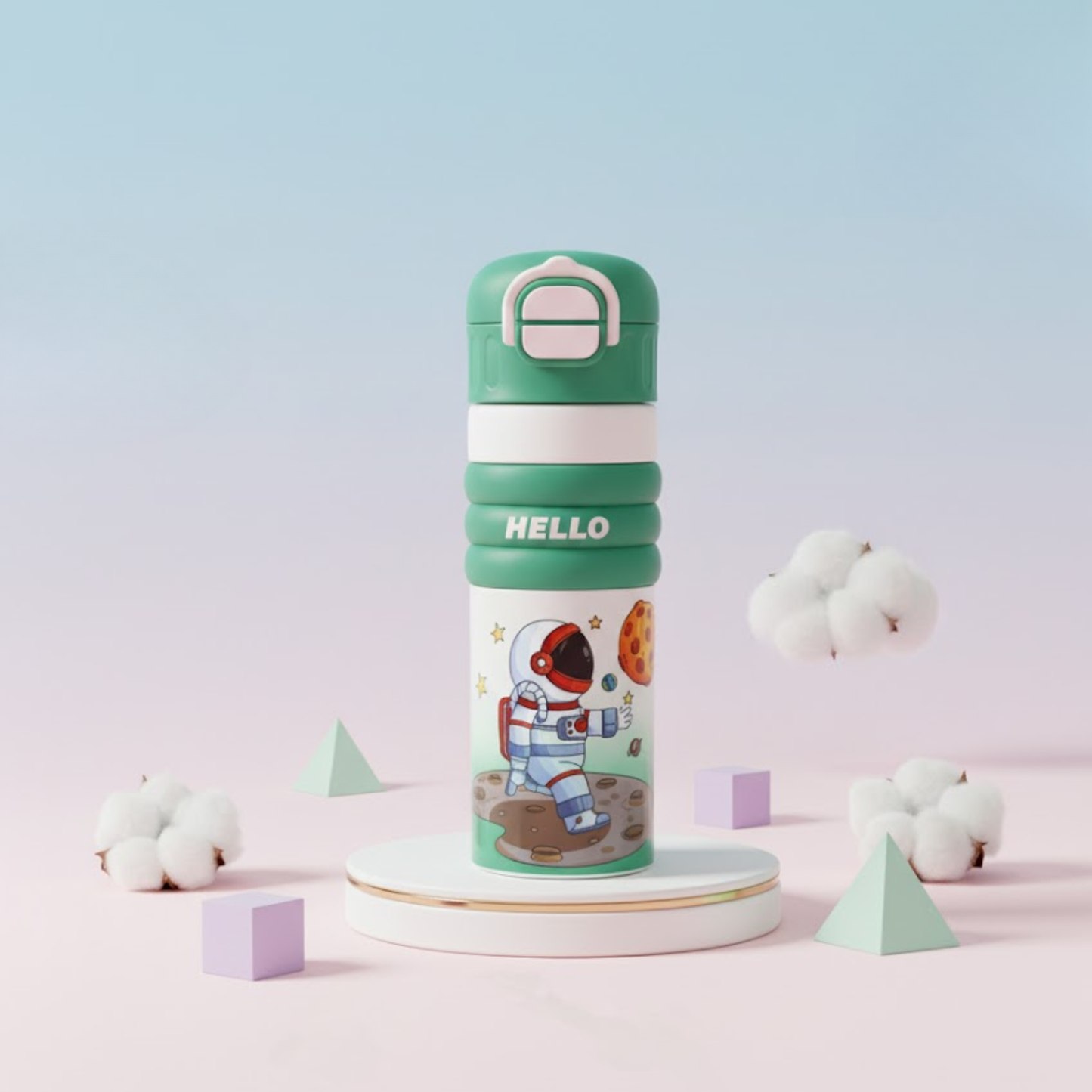 Kids SS316 Cartoon Bottle with Sipper & Spout