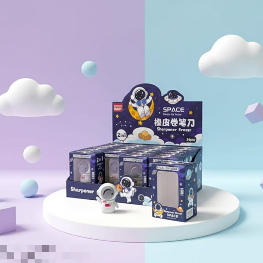 2 IN 1 Astronaut Sharpener Cum Eraser