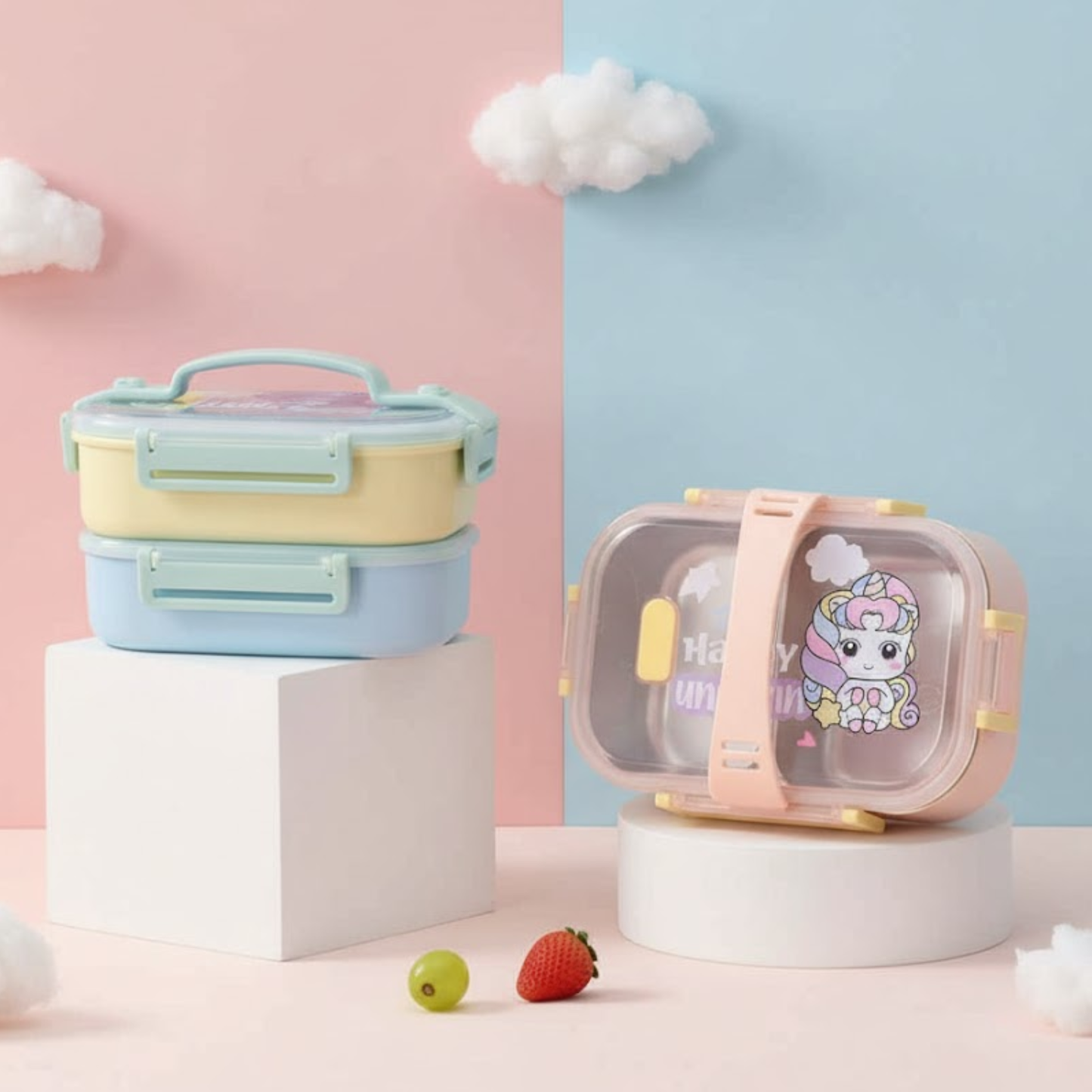 2 Partition stainless Steel Leakproof Lunch box -700ML