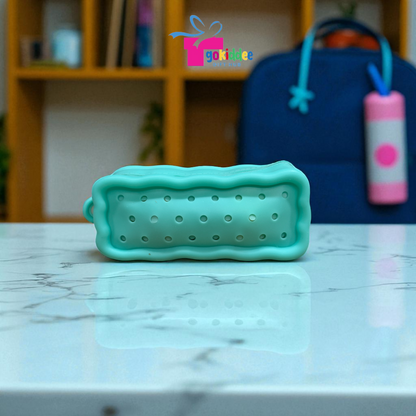 Silicone Pencil Pouch with Charms
