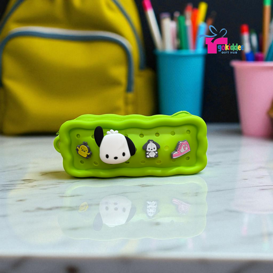 Silicone Pencil Pouch with Charms