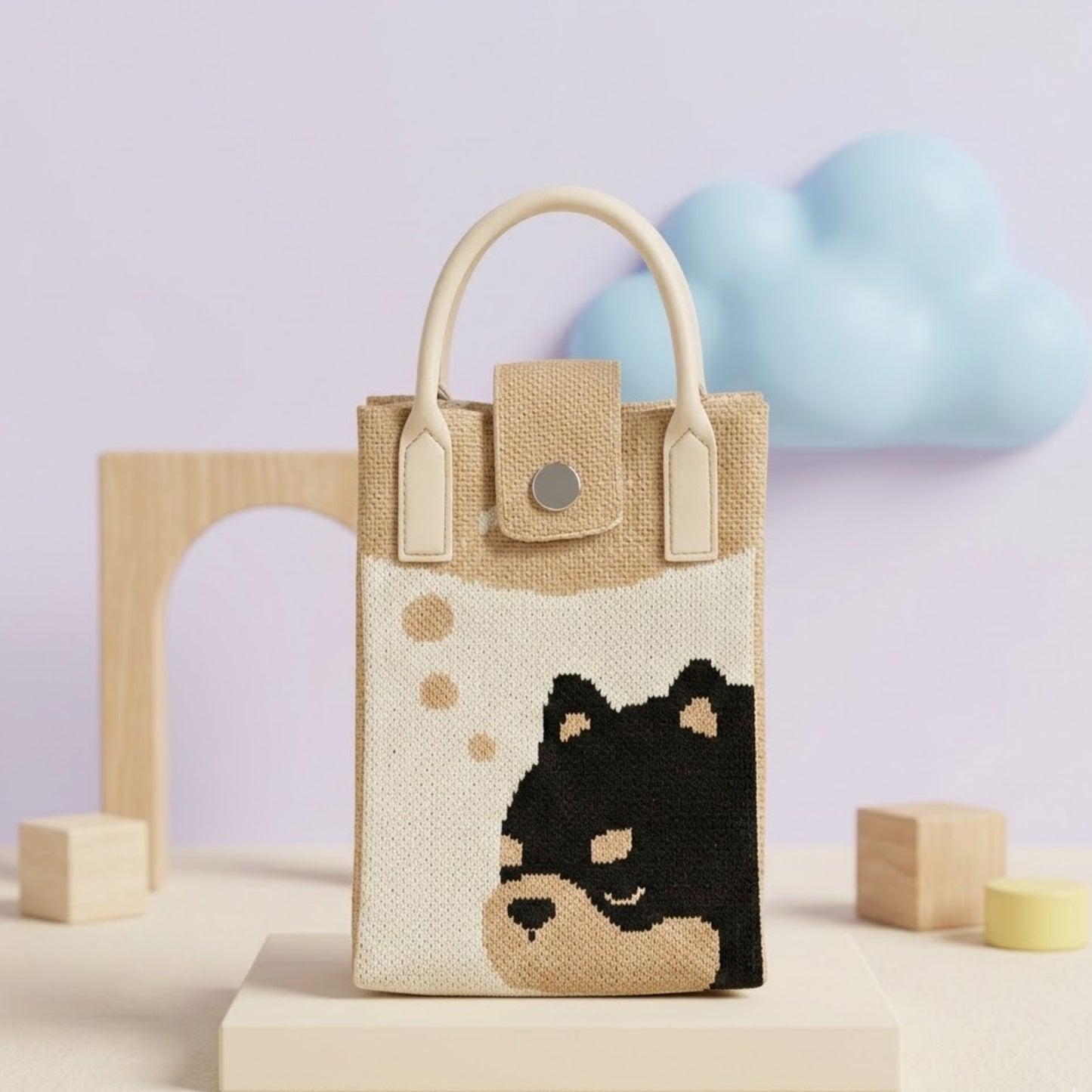 Korean Style Cute Animal Print Sling Bag