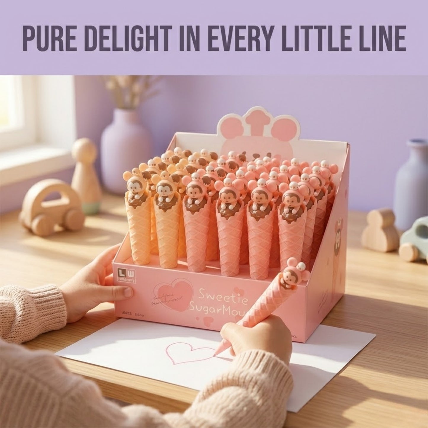 Cute Kawaii waffle design gel pen