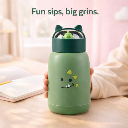 Cat Ear Kids Glass Water Bottle -350 ml