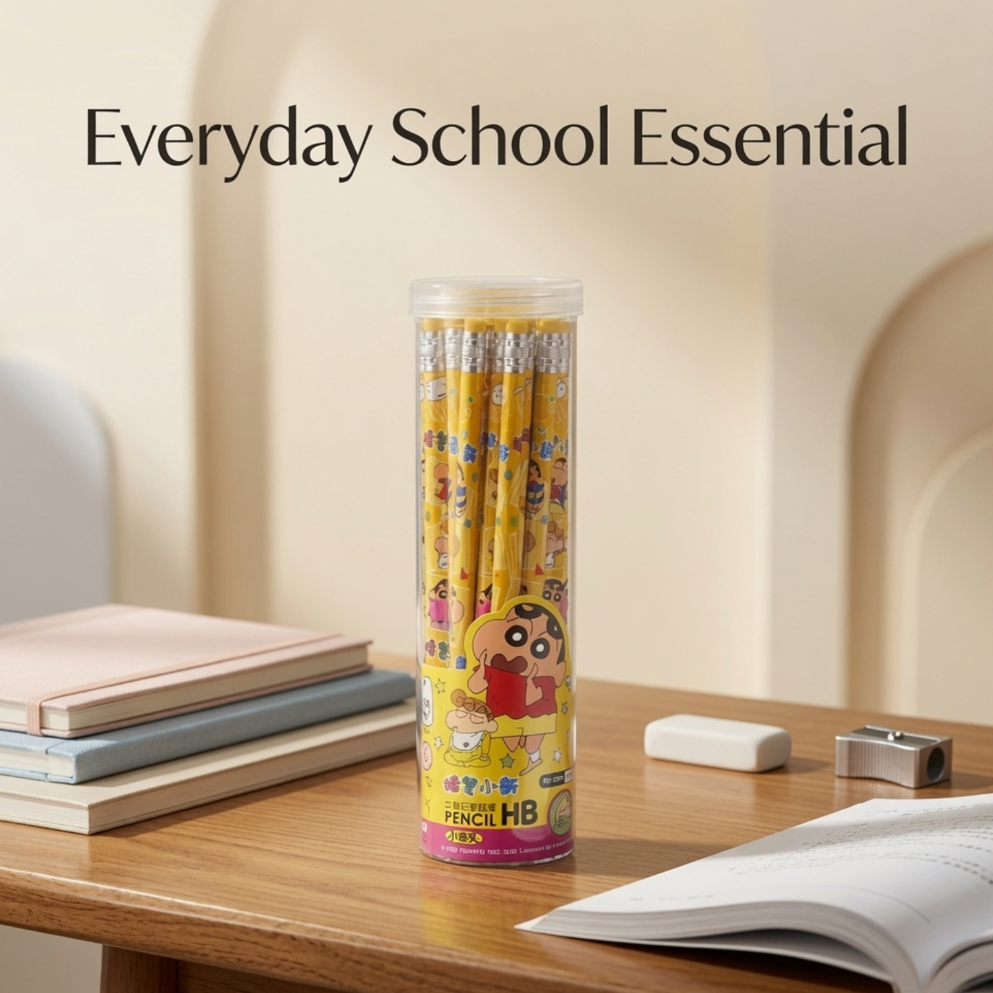 Pack of 30 Wooden Pencils with Eraser
