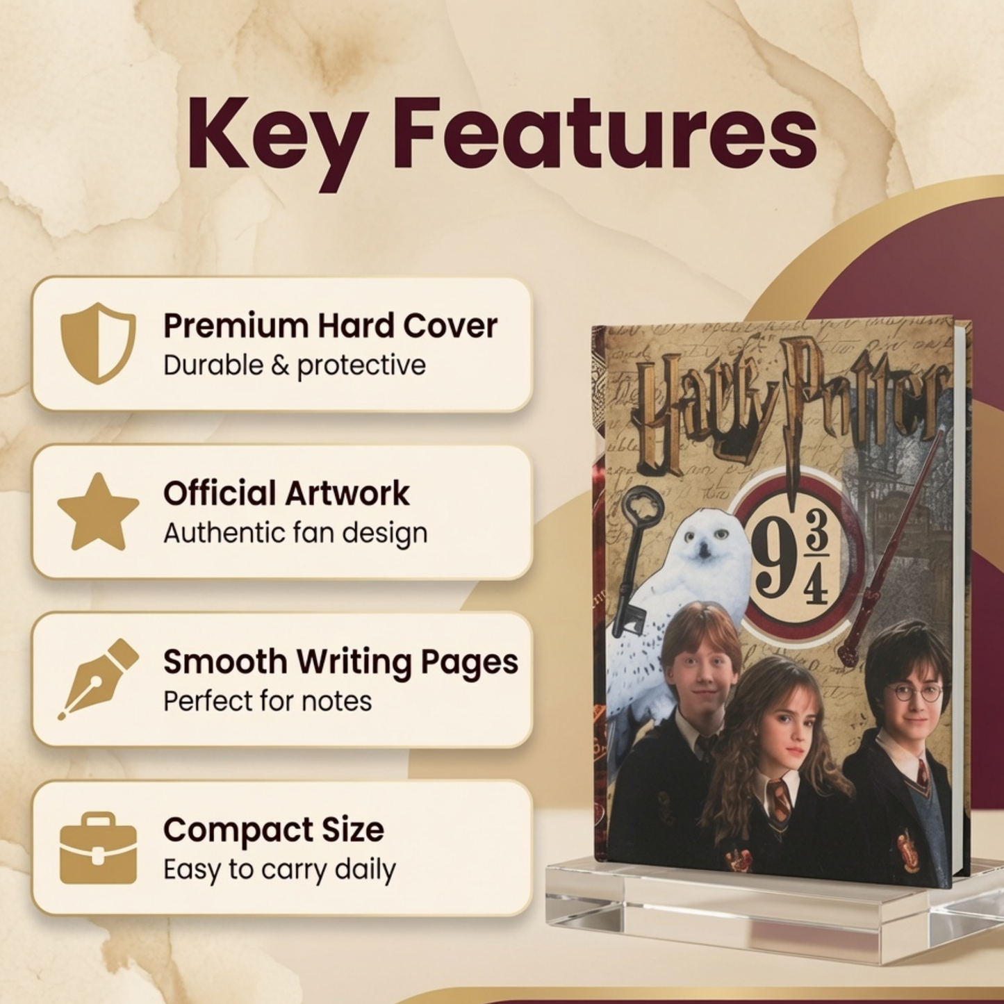 Harry Potter Platform A6 Hardcover Diray