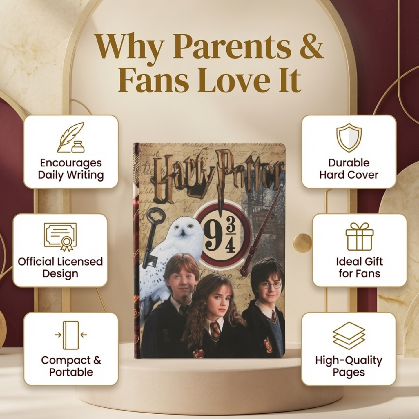 Harry Potter Platform A6 Hardcover Diray