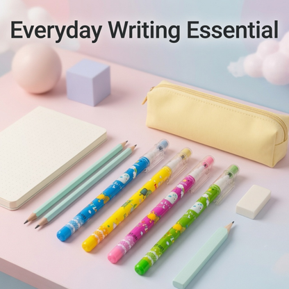 Kawaii Cute Character Mechanical Pencil Set | 4 Colours