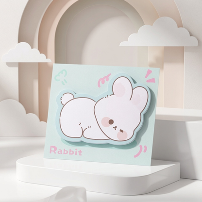 Kawaii Animal Die-Cut Sticky Notes | 9 Designs