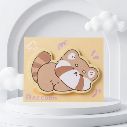 Kawaii Animal Die-Cut Sticky Notes | 9 Designs