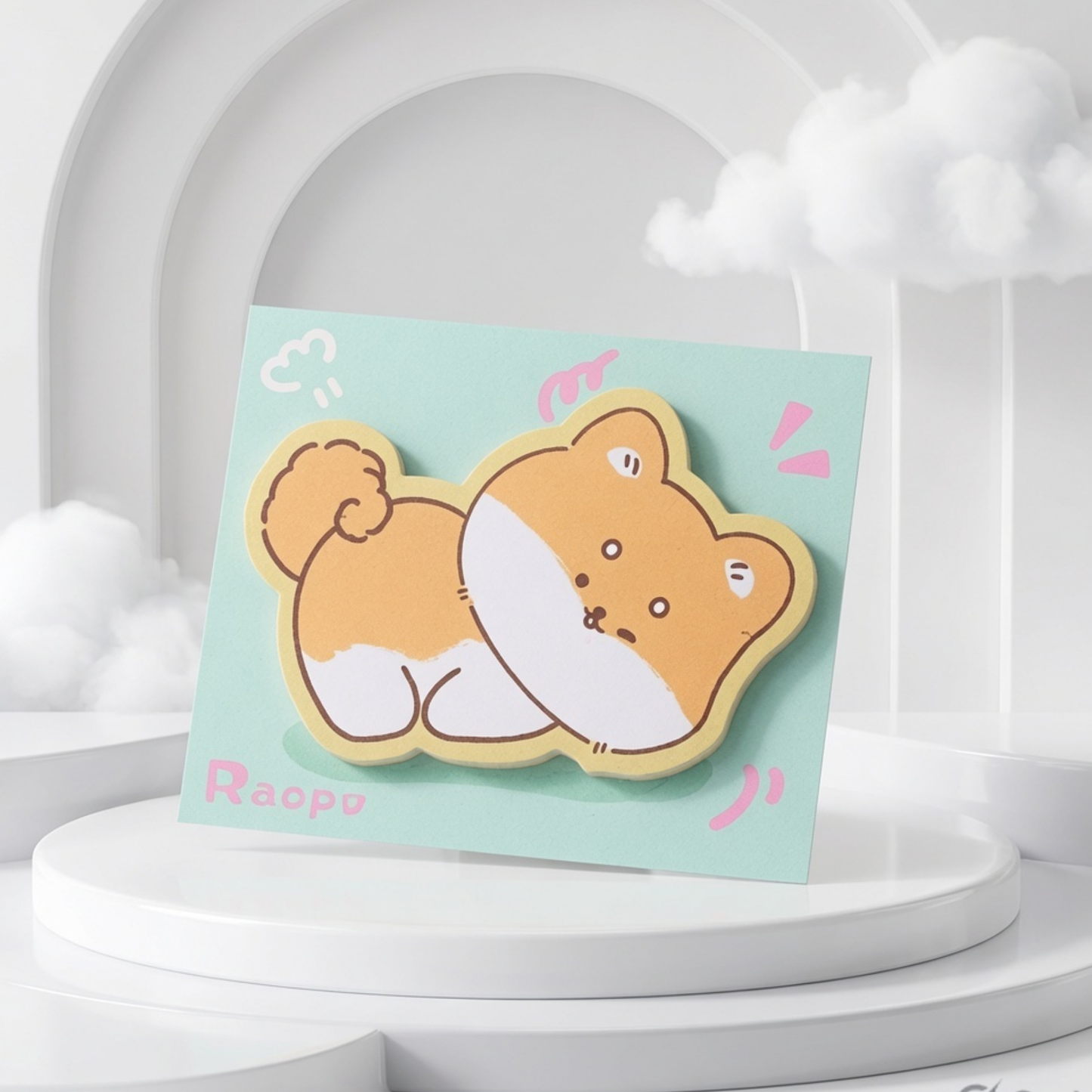 Kawaii Animal Die-Cut Sticky Notes | 9 Designs
