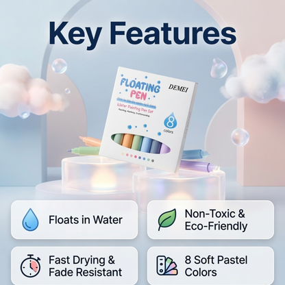 Floating Pen Water Painting Set | 8 Pastel Colours