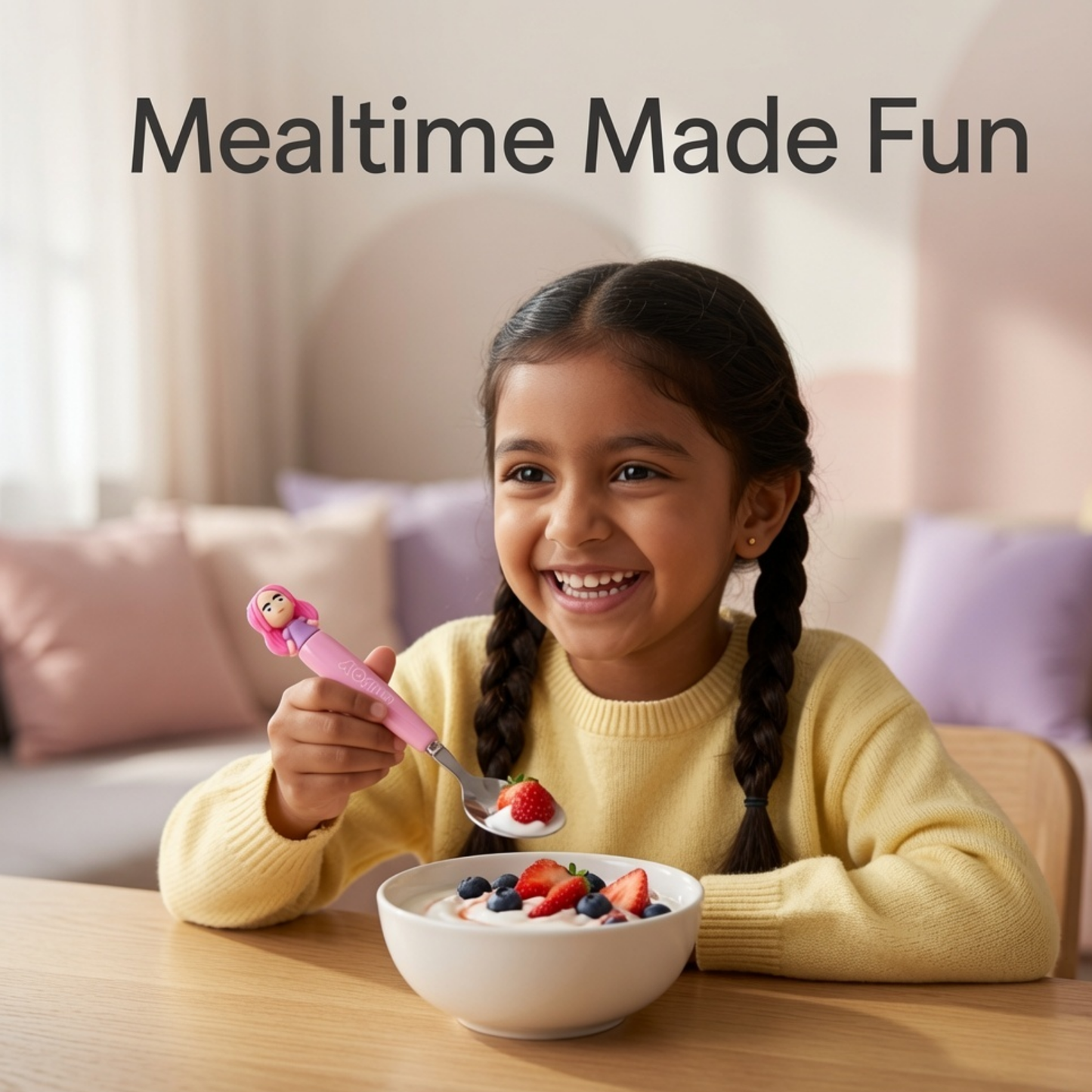 Kpop spoon set                                                                                                                                           Spoon & Fork Set for Kids | Stainless Steel Cutlery with Character Handle