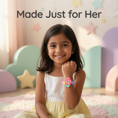 Handmade Mermaid DIY Name Bracelet Kit for Kids | Personalised Charm Bracelet Set