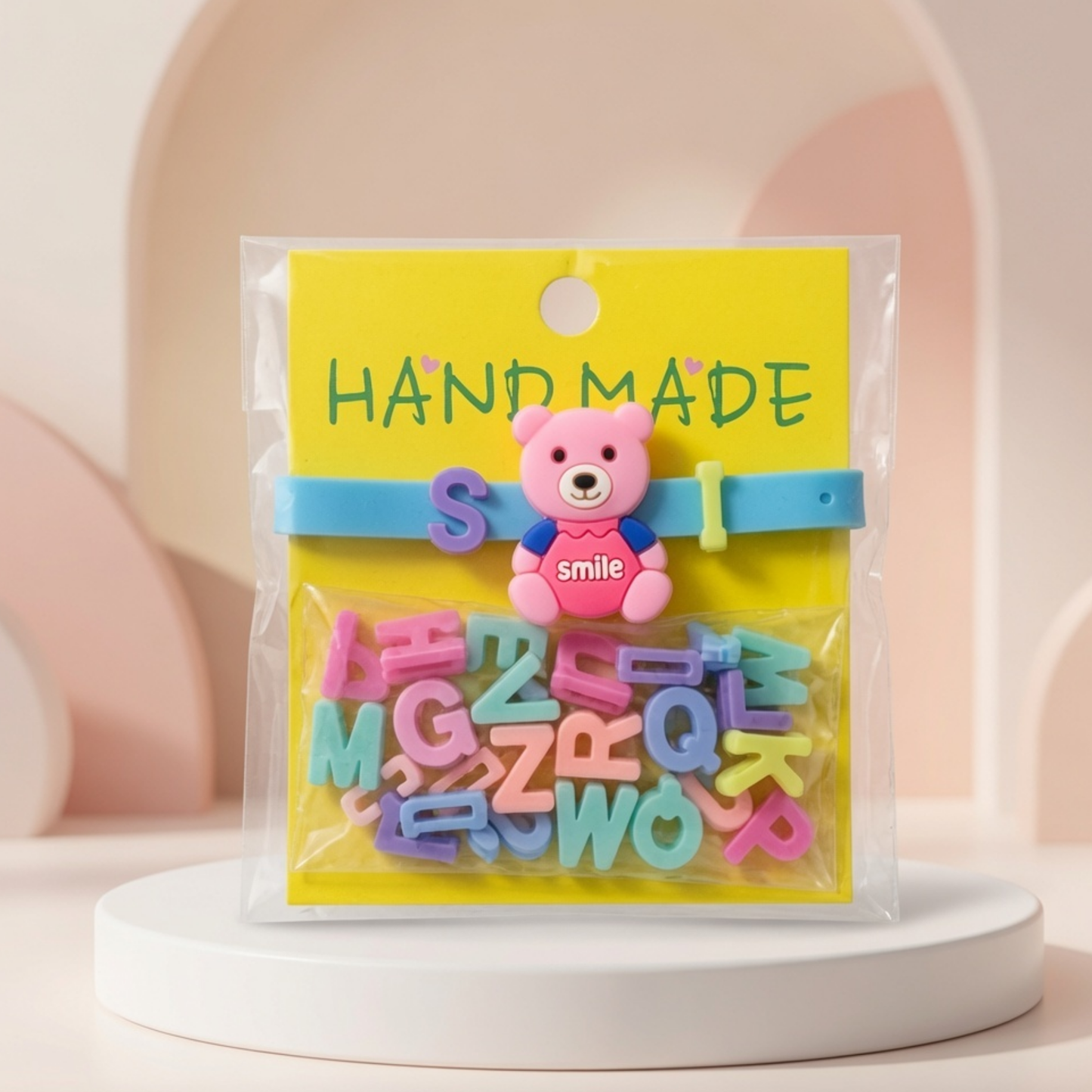 Handmade Mermaid DIY Name Bracelet Kit for Kids | Personalised Charm Bracelet Set