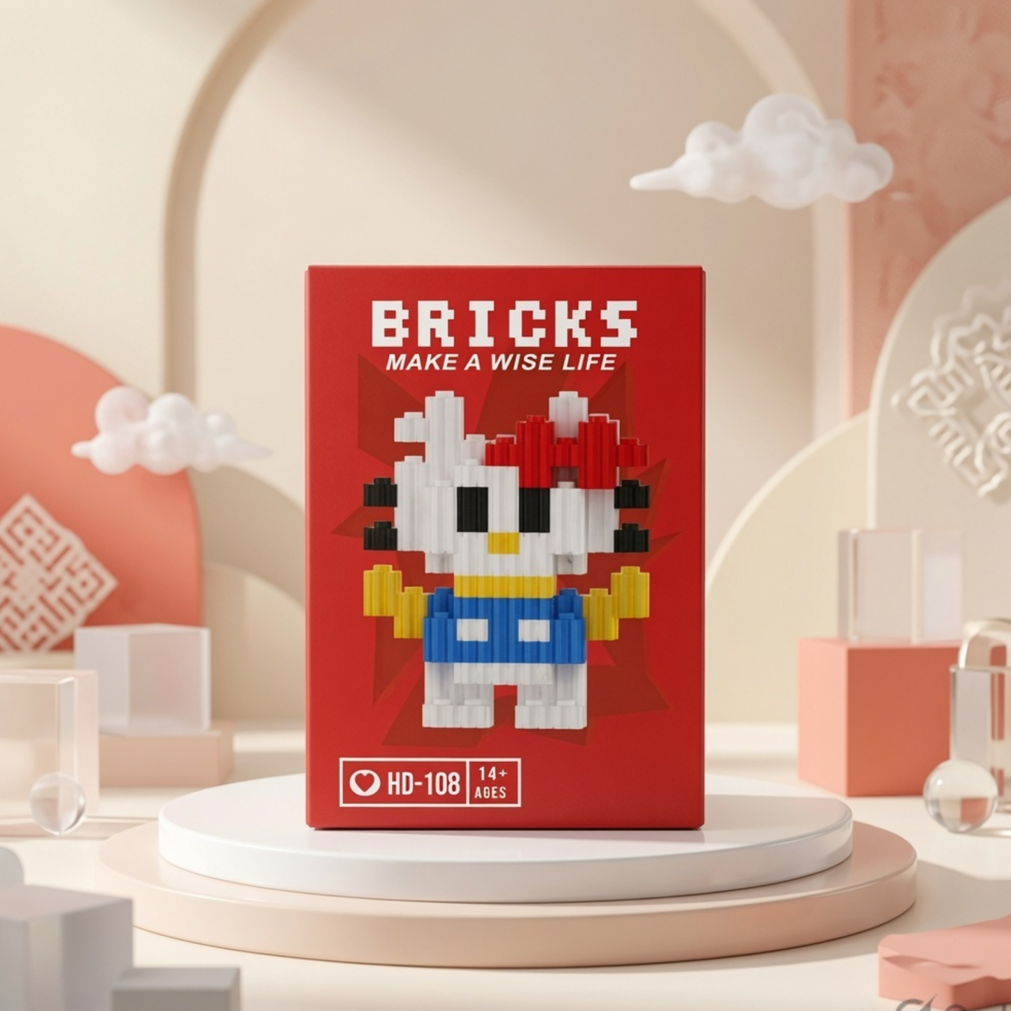 Luigi Super Mario Micro Brick Building Set | Build  & Display