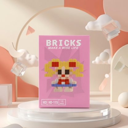 Luigi Super Mario Micro Brick Building Set | Build  & Display
