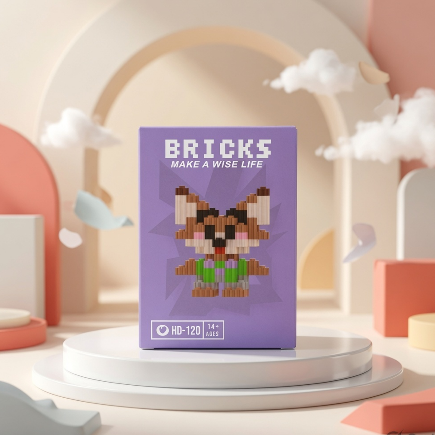 Luigi Super Mario Micro Brick Building Set | Build  & Display