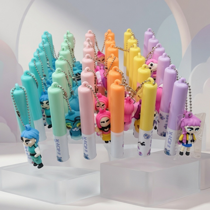 K-Pop Demon Hunters Pastel Highlighter with Character Keychain