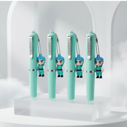 K-Pop Demon Hunters Pastel Highlighter with Character Keychain