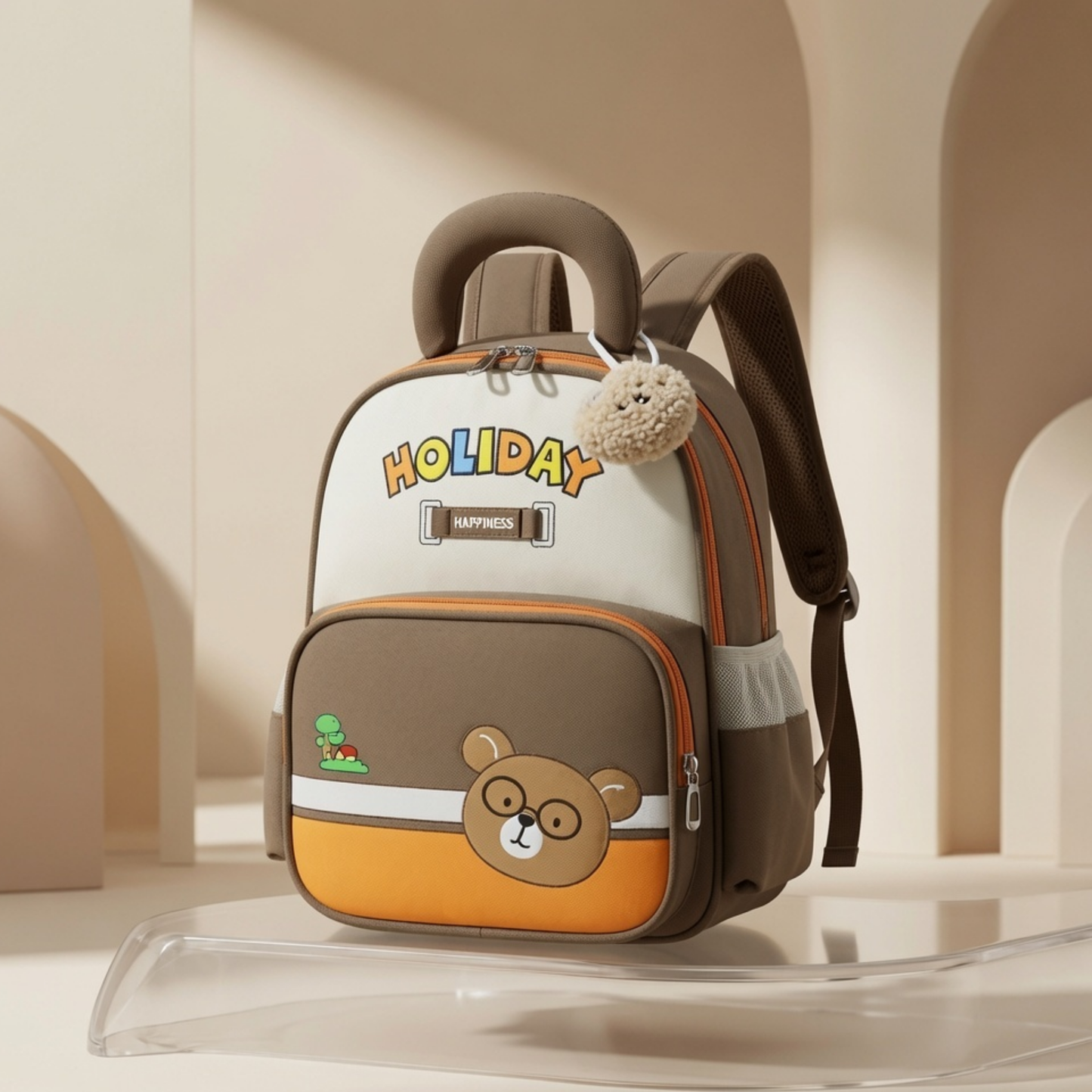 12" Holiday Bear Kids School Backpack for Nursery & Preschool | Lightweight School Bag