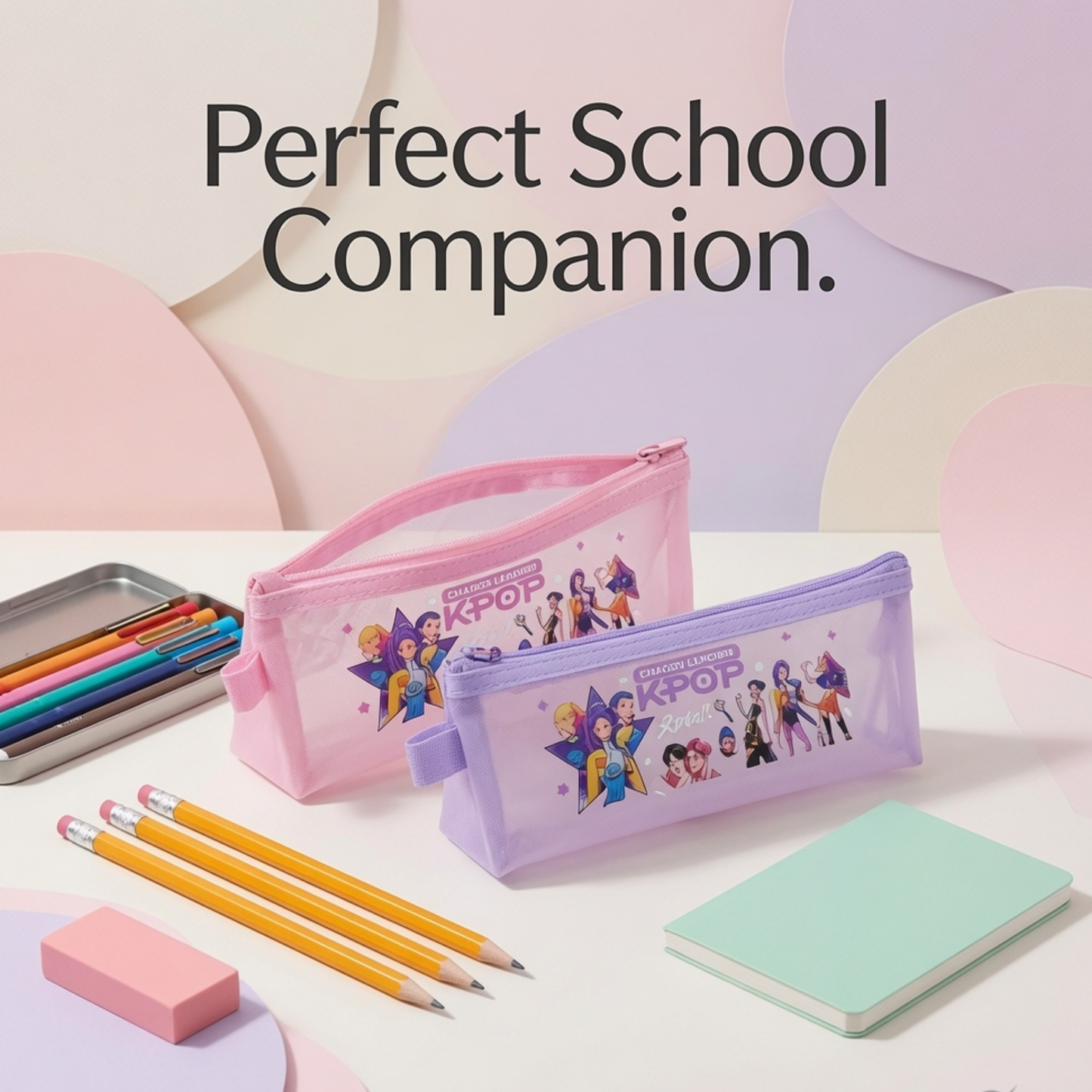K-Pop Demon Hunters Transparent Pencil Pouch