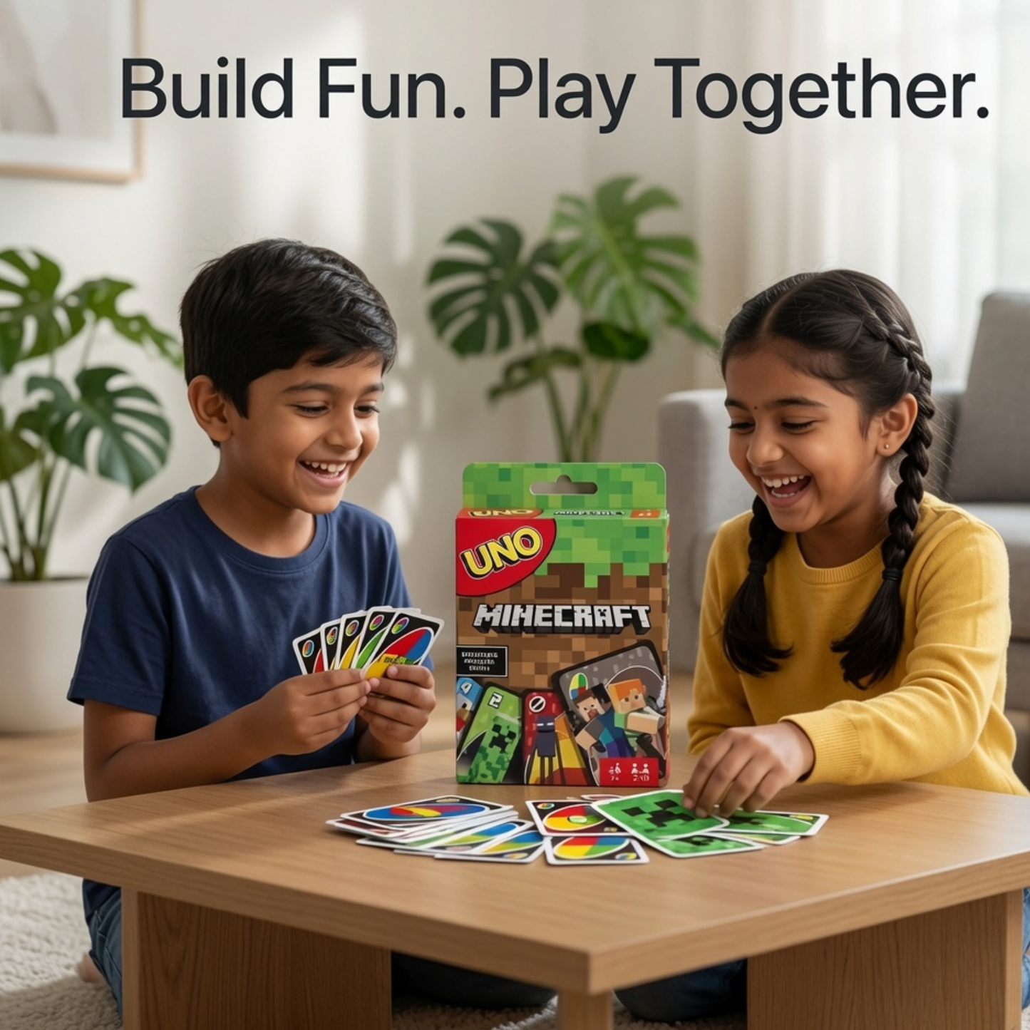 UNO Minecraft Edition Card Game | Special Rule Card | 2-10 Players