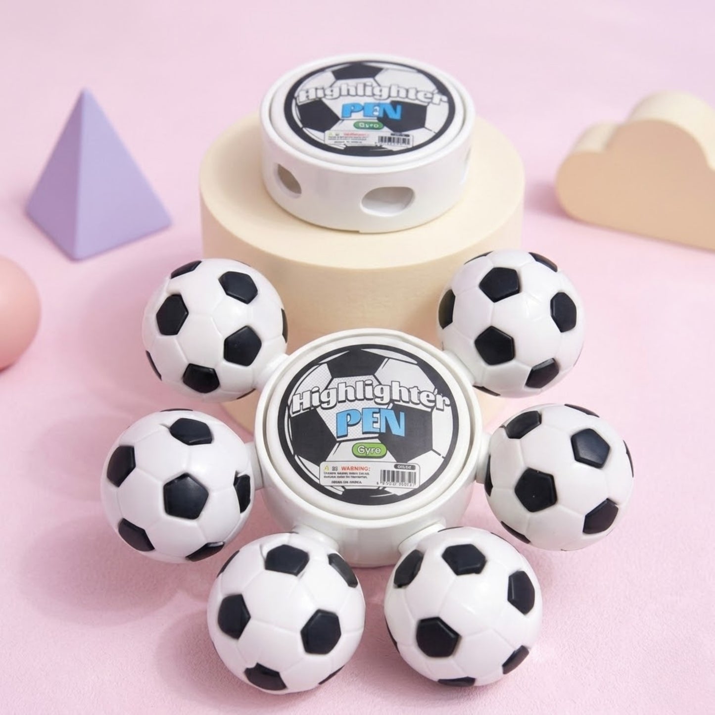 6 PCS Cute Sports Theme Highlighters set