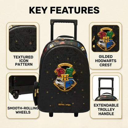18" Smiggles Hogwarts Trolley Backpack with LED wheels
