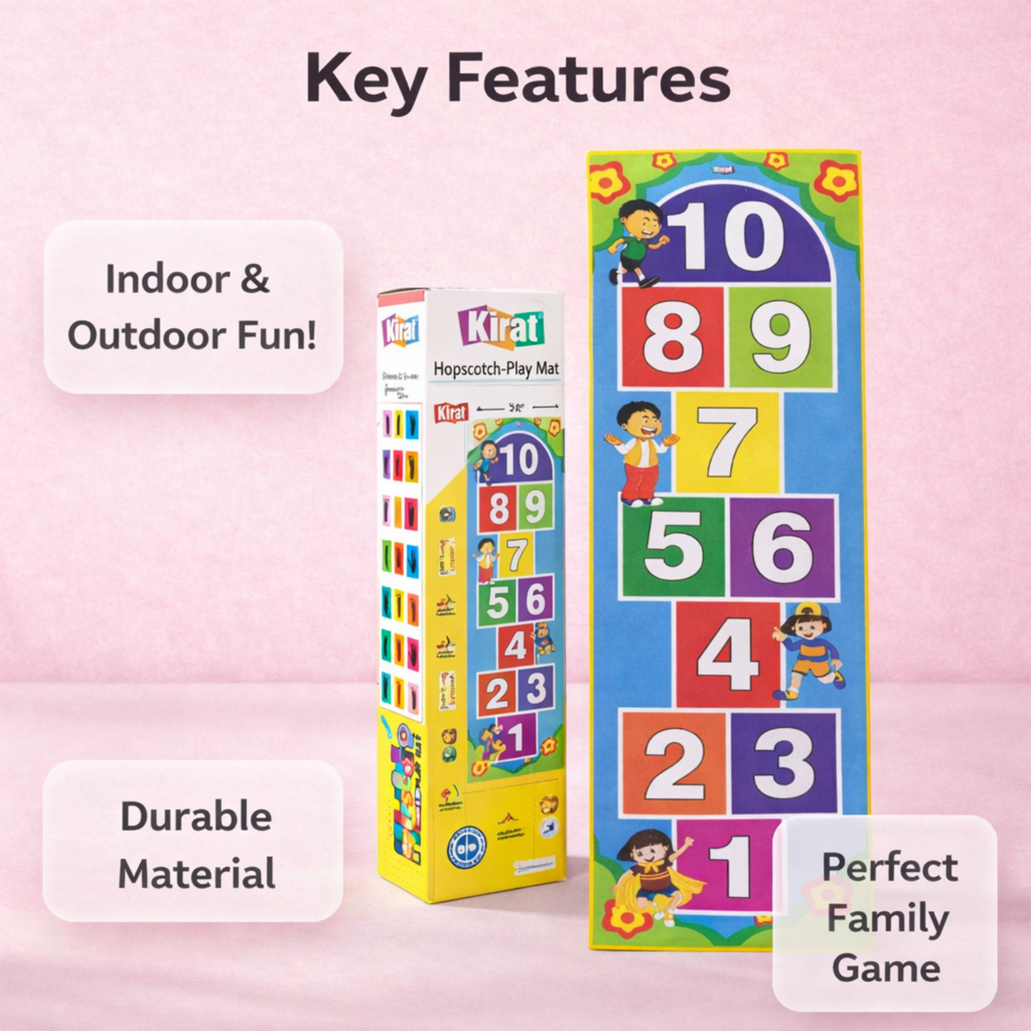 Kids Hopscotch Play Mat – for Growing Kids
