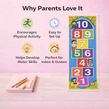 Kids Hopscotch Play Mat – for Growing Kids